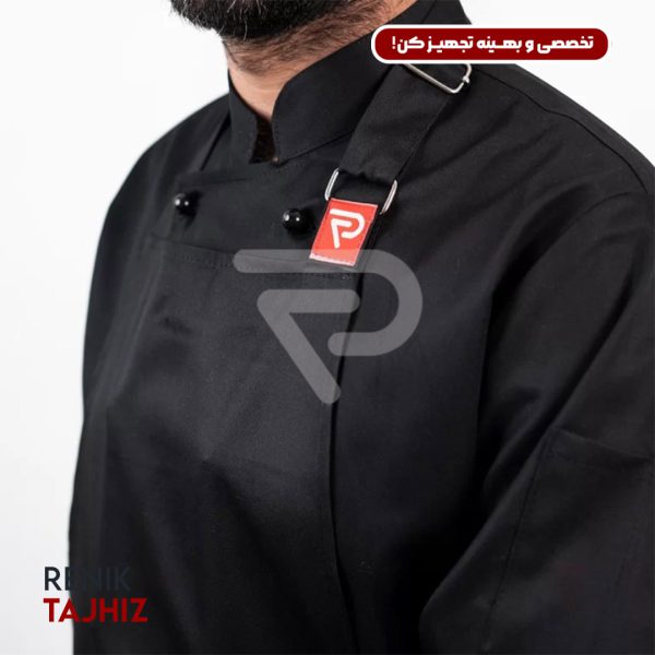 روپوش-(کت-سر-آشپز)-مشکی-CHEF’S-COAT10