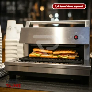 دستگاه اسنک ساز صنعتی با بدنه استیل ضد زنگ، بهترین انتخاب برای مراکز تهیه غذا است.