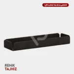 رست قاشق و چنگال مثلث فلزی مشکی I.S