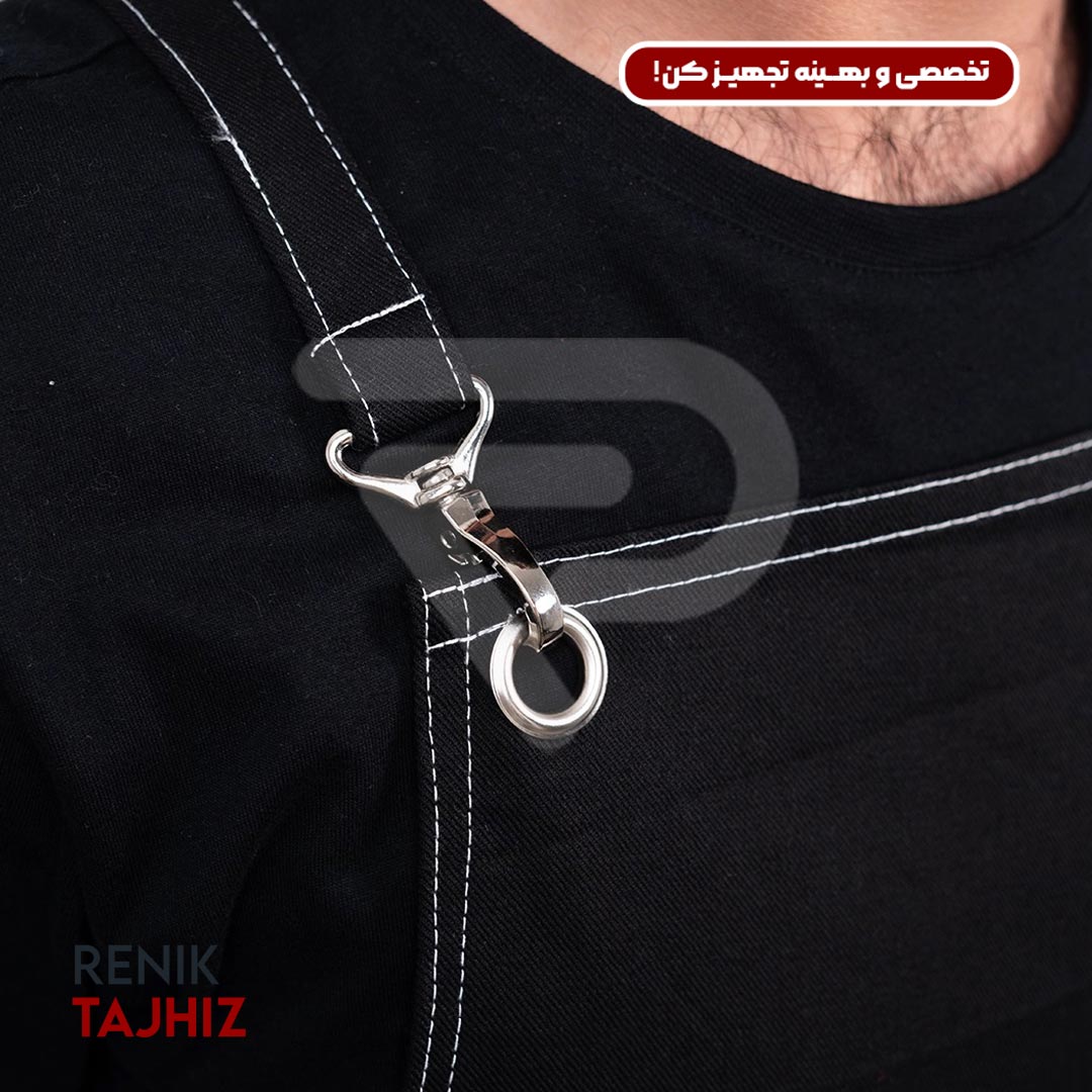 Black-barista-apron5.jpg اپرون باریستا مشکی - Image 5