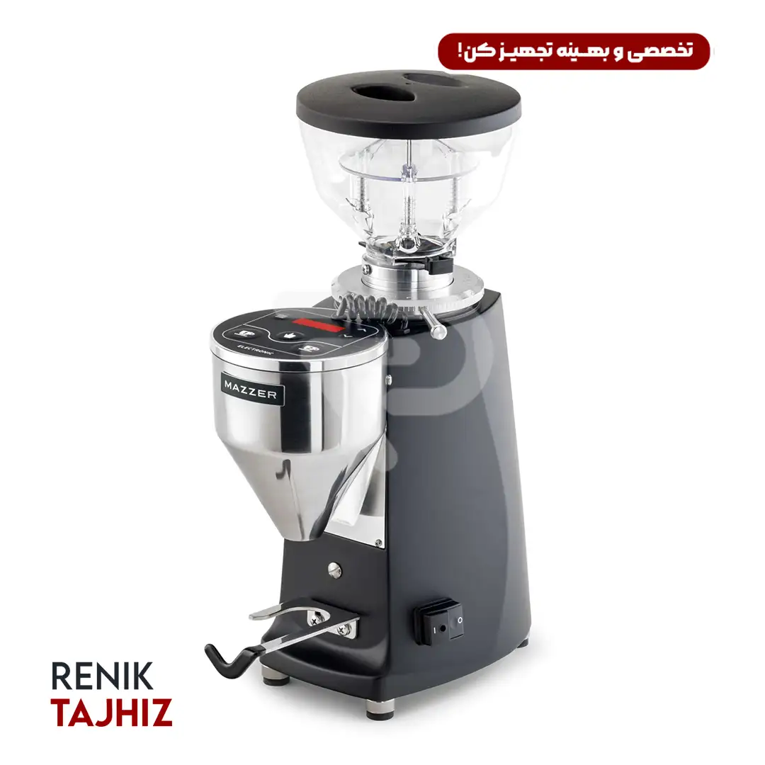 Mazzer-Mini-Electronic-A.webp آسیاب قهوه مازر مدل Mini Electronic A - Image 1