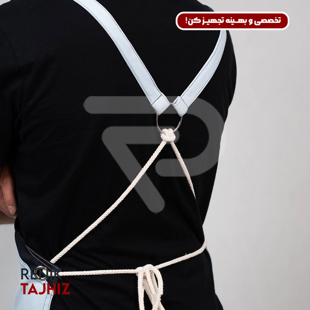 blue-v-20.jpg اپرون باریستا کتان آبی یقه V - Image 10