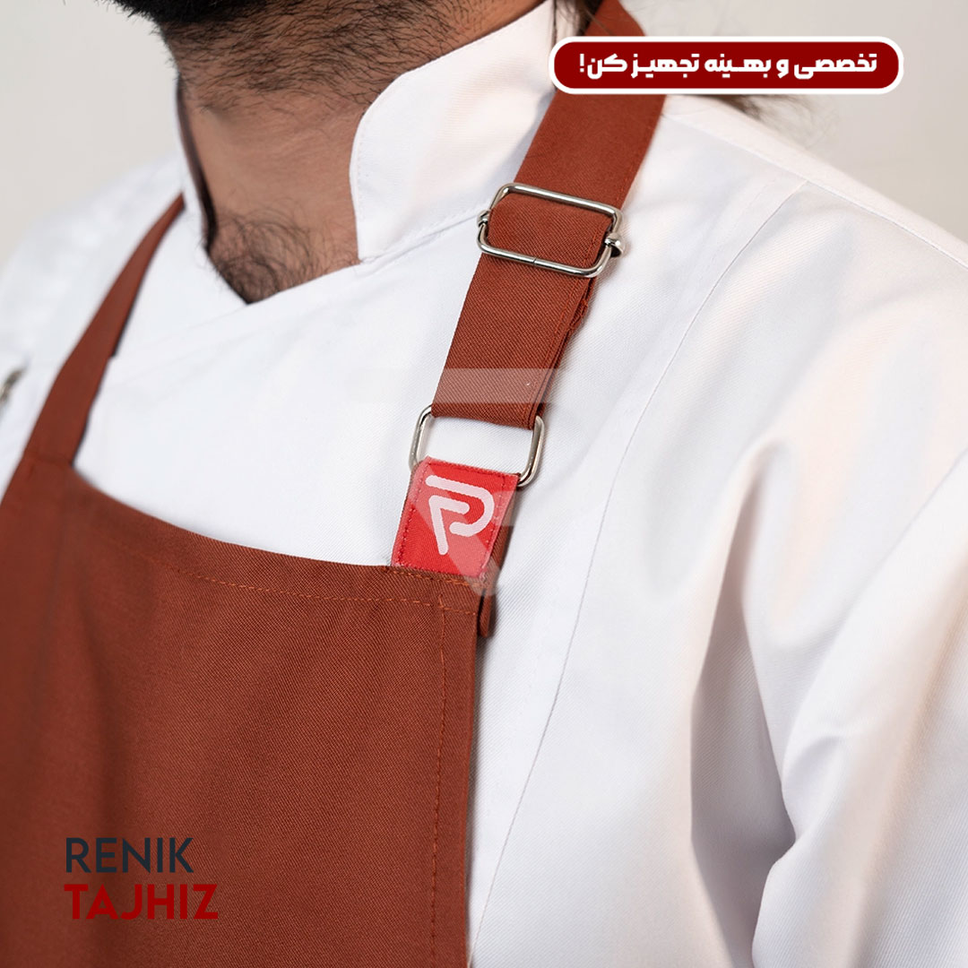 آجری.jpg پیشبند (اپرون) ذوزنقه (11 رنگ) - Image 11