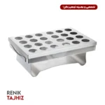 استند هتلی تخم مرغی تمام استیل Renik