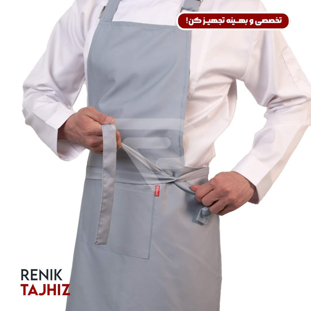 خاکستری3.jpg پیشبند (اپرون) ذوزنقه (11 رنگ) - Image 15