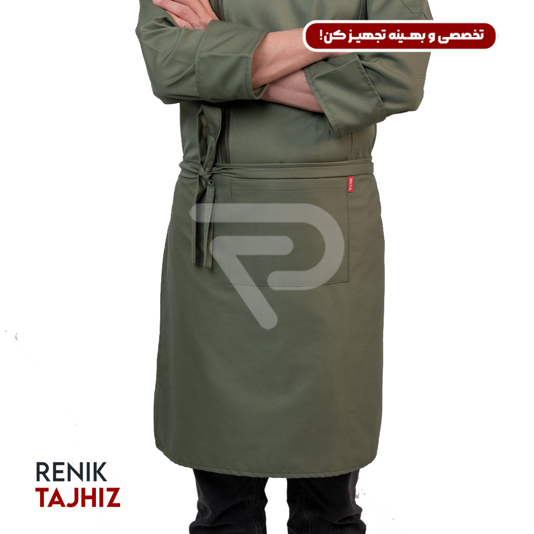 زیتونی7.jpg پیشبند (اپرون) ذوزنقه (11 رنگ) - Image 3