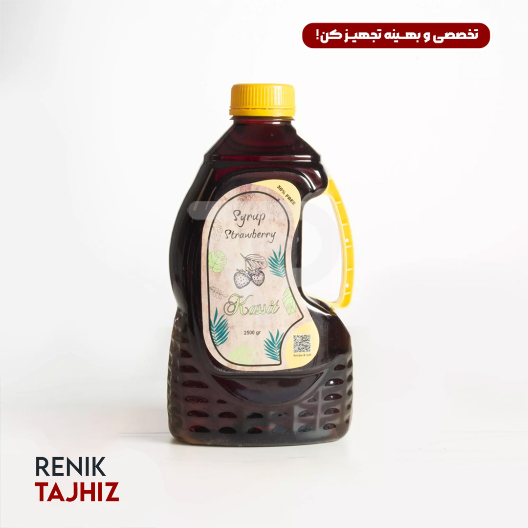 سیروپ-2500-گرمی15.jpg سیروپ توت فرنگی کاسیت 2000 گرمی KASSIT STRAWBERRY SYRUP - Image 1