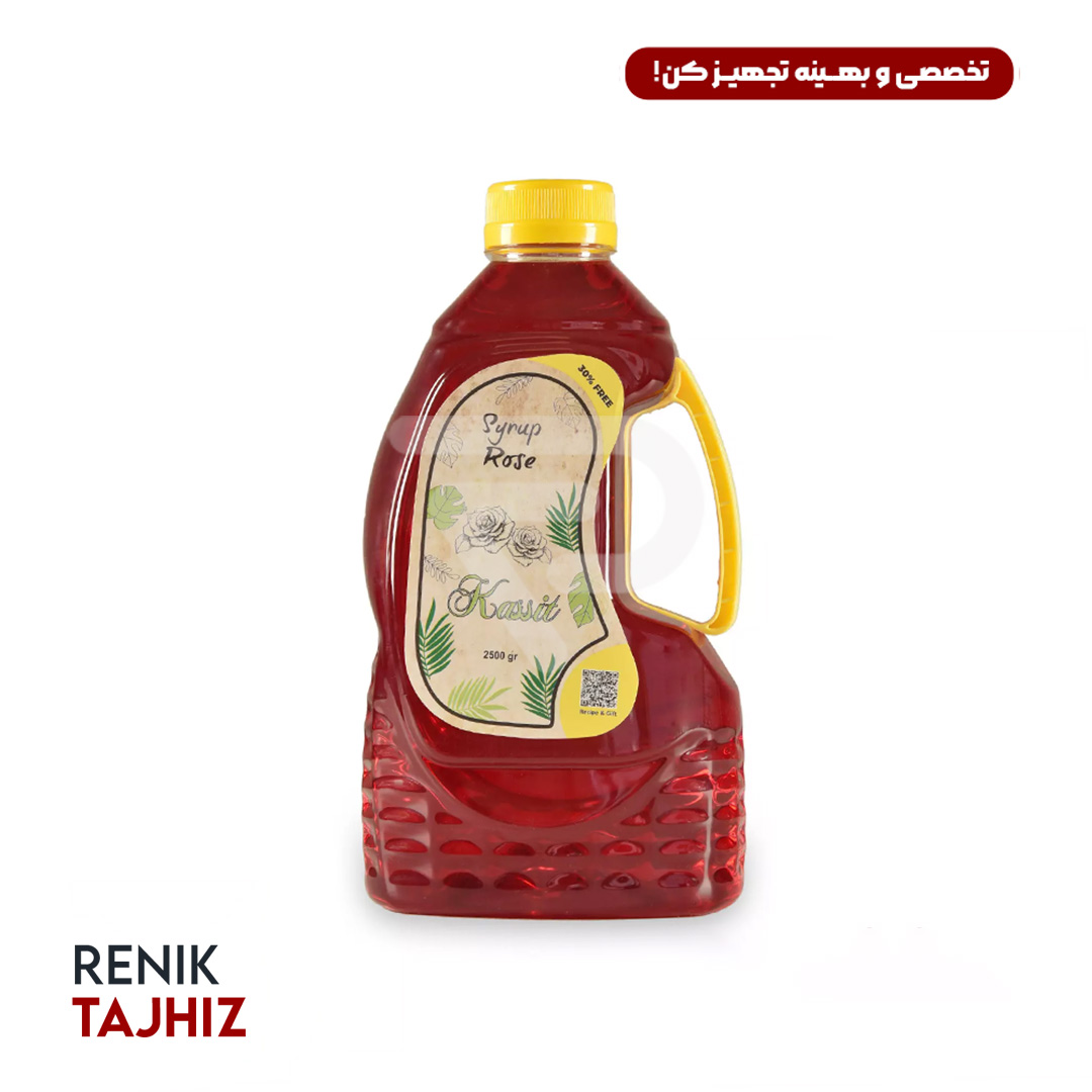 سیروپ-2500-گرمی6.jpg سیروپ رز کاسیت 2000 گرمی KASSIT ROSE SYRUP - Image 1