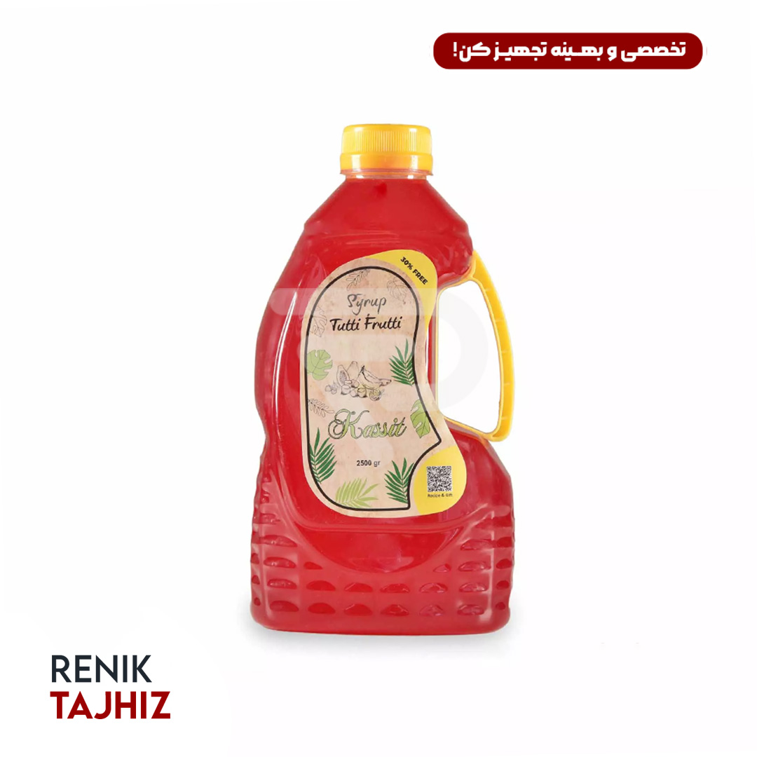 سیروپ-2500-گرمی8.jpg سیروپ آدامس کاسیت 2000 گرمی KASSIT TUTTI FRUTTI SYRUP - Image 1