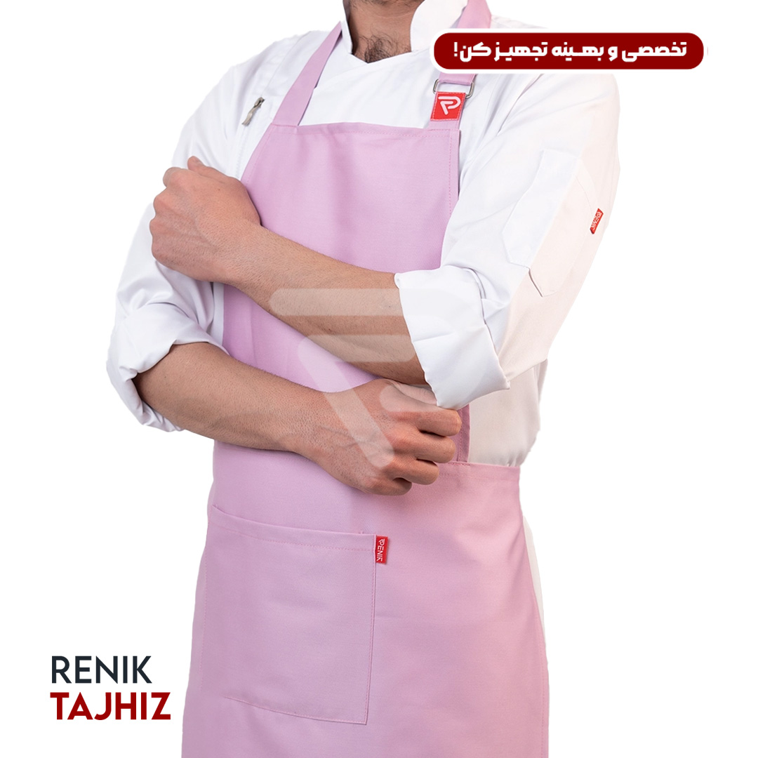 صورتی4.jpg پیشبند (اپرون) ذوزنقه (11 رنگ) - Image 27