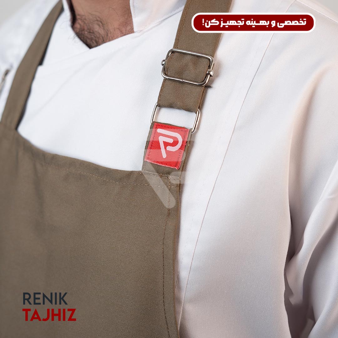 قهوه-ای-3.jpg پیشبند (اپرون) ذوزنقه (11 رنگ) - Image 31