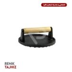 پرس وزنه استیک چدنی با دسته چوبی