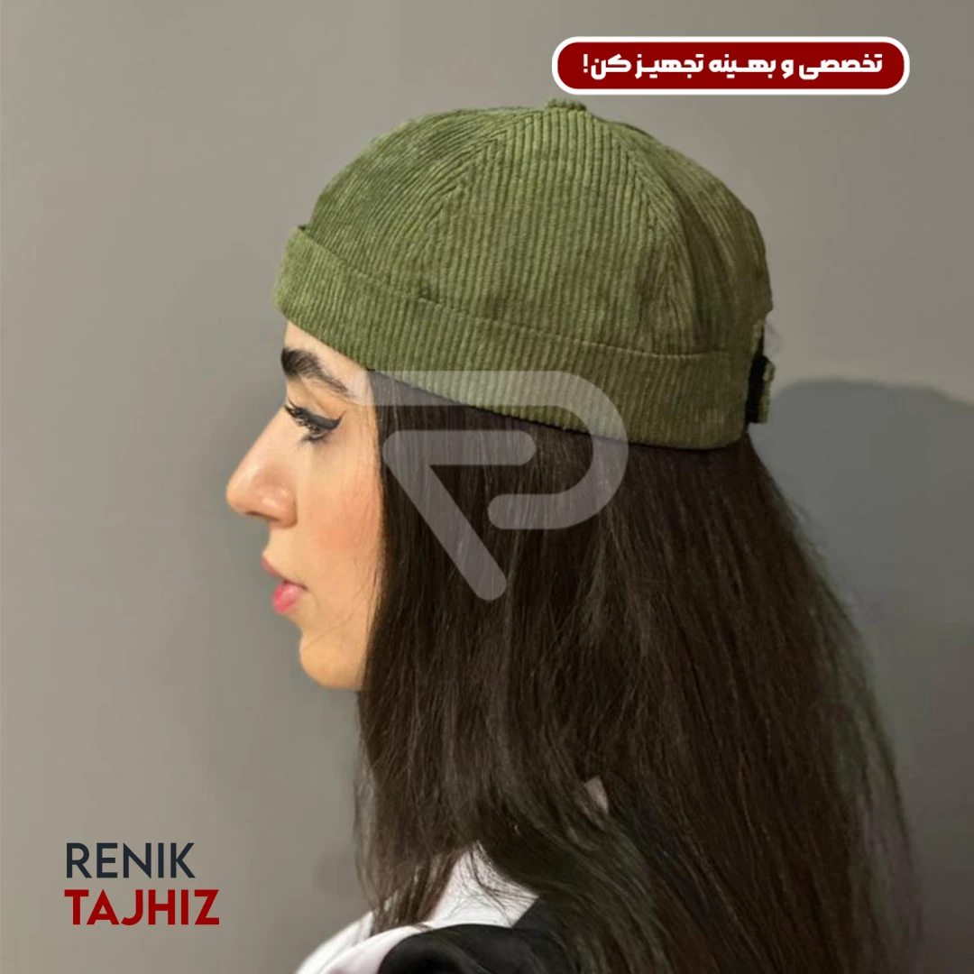 کلاه-لئونی-مخمل-سبز-RENIK.webp کلاه لئونی مخمل سبز RENIK - Image 3