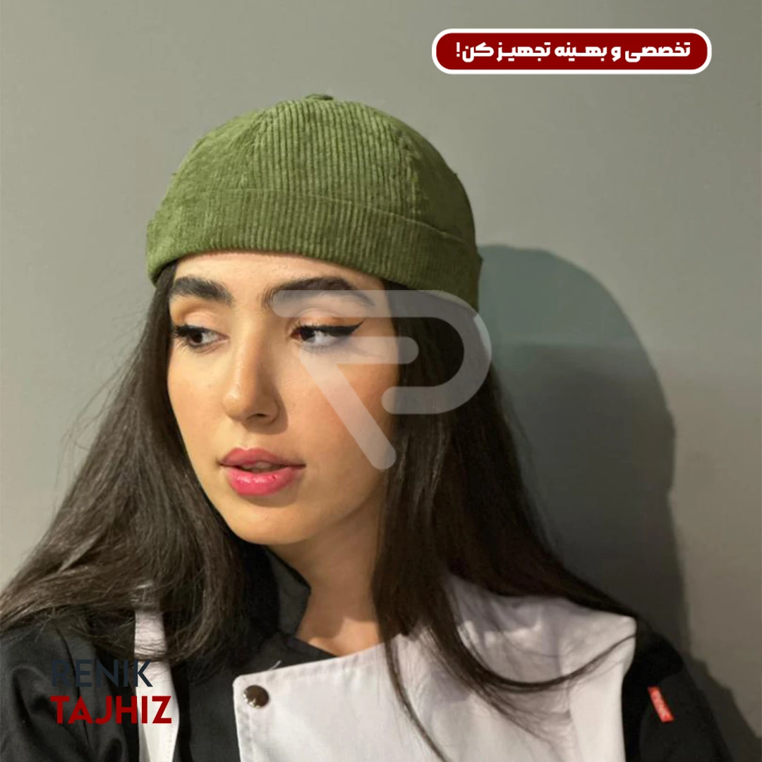 کلاه-لئونی-مخمل-سبز-RENIK1111.webp کلاه لئونی مخمل سبز RENIK - Image 1