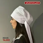 کلاه مدل دار زنانه سفید RENIK