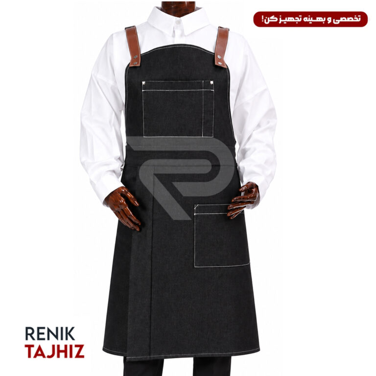 اپرون باریستا مدل MOKA جین ذغالی RENIK