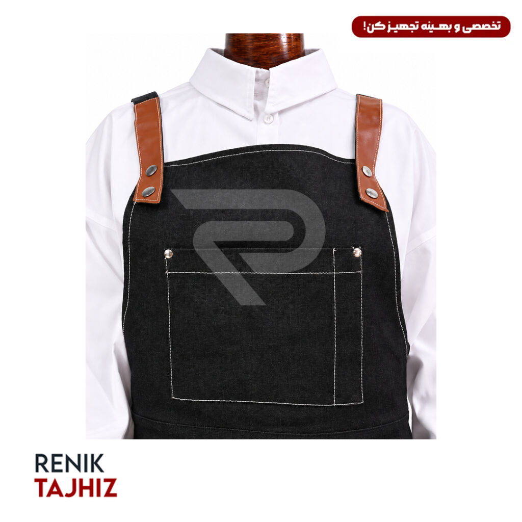 اپرون باریستا مدل MOKA جین ذغالی RENIK
