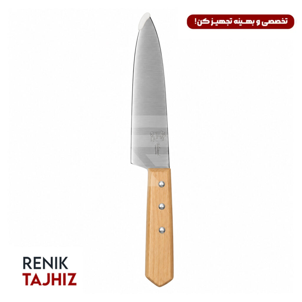 چاقو راسته ای دسته چوبی نمره ۵ BEST