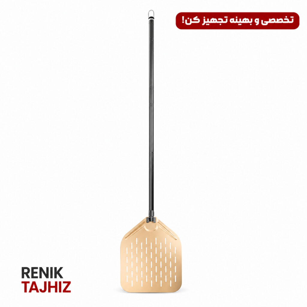 پارو پیتزا پانچ مستطیل 36 سه دسته طلایی BEST