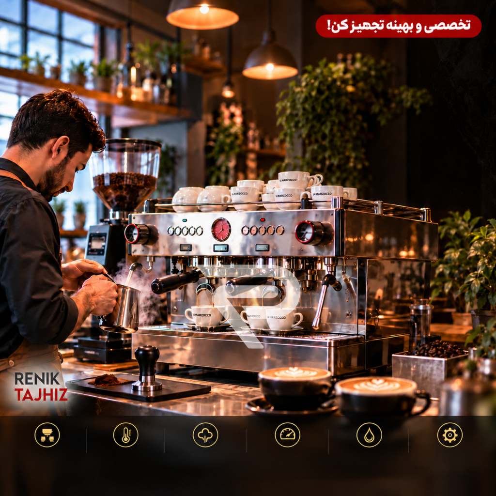 راهنمای خرید اسپرسوساز صنعتی برای کافی‌شاپ