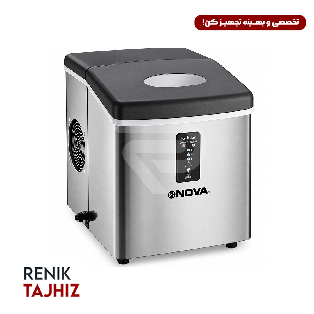 یخساز 15 کیلویی مشکی NOVA یخساز 15 کیلویی مشکی NOVA